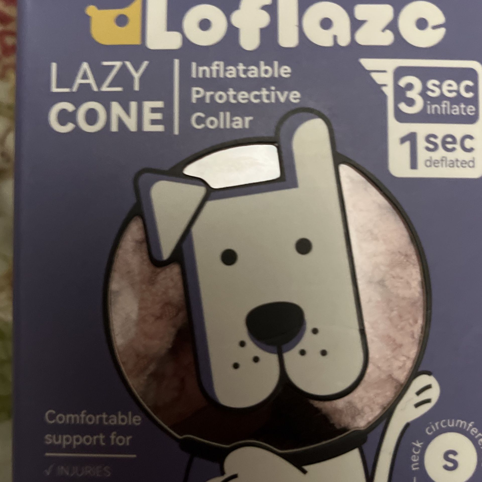 Soft, Small, Self Inflatable Dog Cone