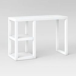 Carson Wood Writing Desk with Storage White - Threshold™