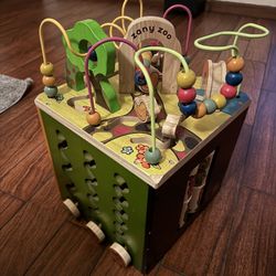 Wooden Activity Cube
