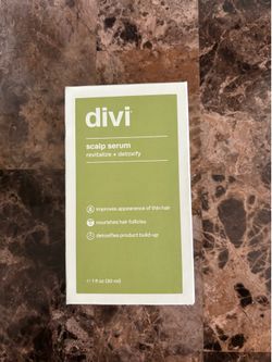 Divi Scalp Serum Revitalize + Detoxify Thin Hair Treatment 1oz 30ml New Sealed