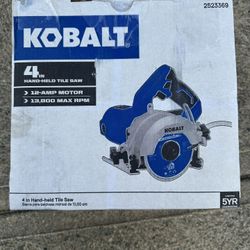 Kobalt 4 IN Hand Held Tile Saw 