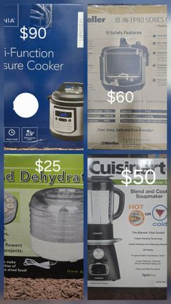 ALL BRAND NEW, AIR FRYER, POPCORN, MIXER,PRESSURE COOKER, BLENDER