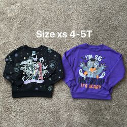 Toddler girl halloween theme sweatshirt bundle size xsmall 4-5T