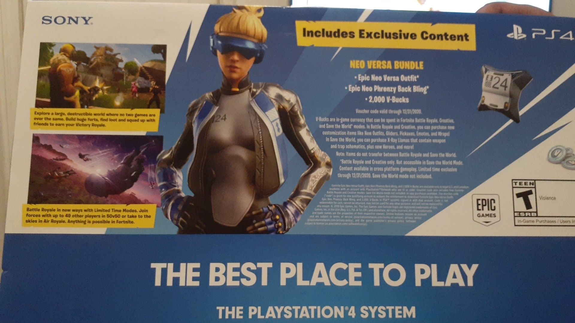 Playstation 4 fornite included