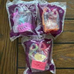 McDonalds 2021 Disney Princess Happy Meal Toys.