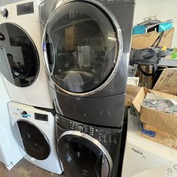 Kenmore Set Washer And Dryer Front Loads Stainless Steel 