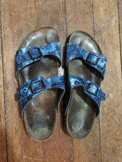 Blue Birkenstock’s Papillio’s Sandals Womens size 10