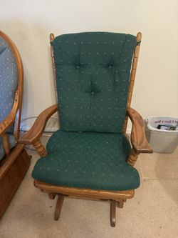 Square Back Towne Square Solid Oak Rocking Chair