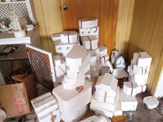 Tons of pottery moldings