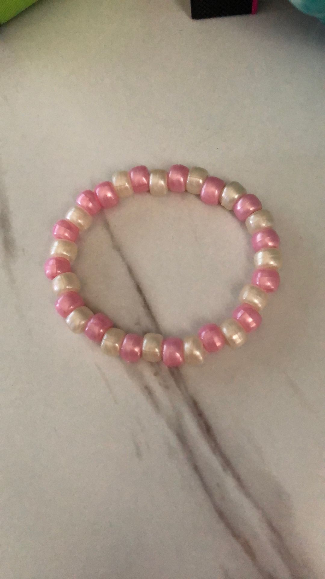 Pink And White Bracelet