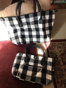Buffalo Plaid Bag and Tote
