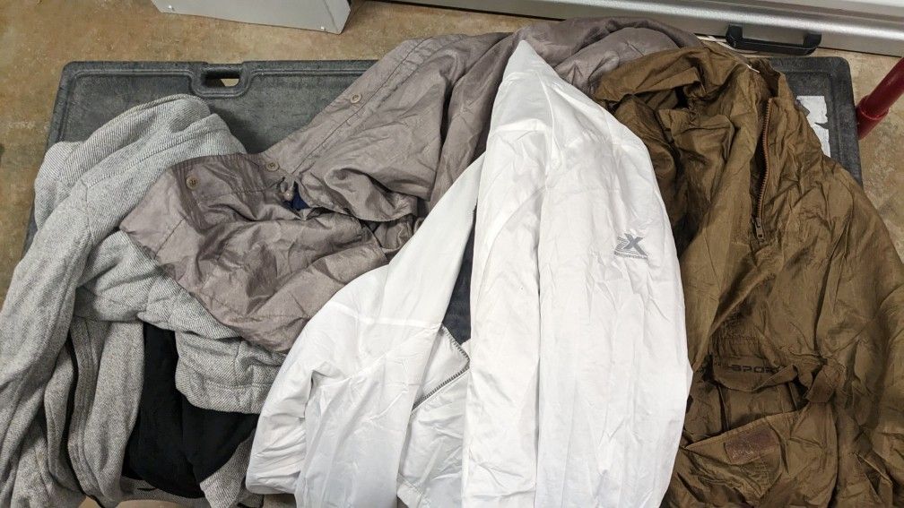 Plus Size Lot Of Coats And A Rain Slicker