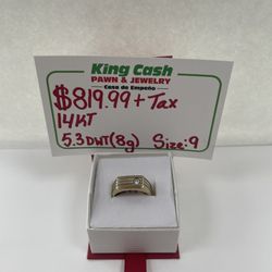 GENTLEMAN DIAMOND RING 14KT