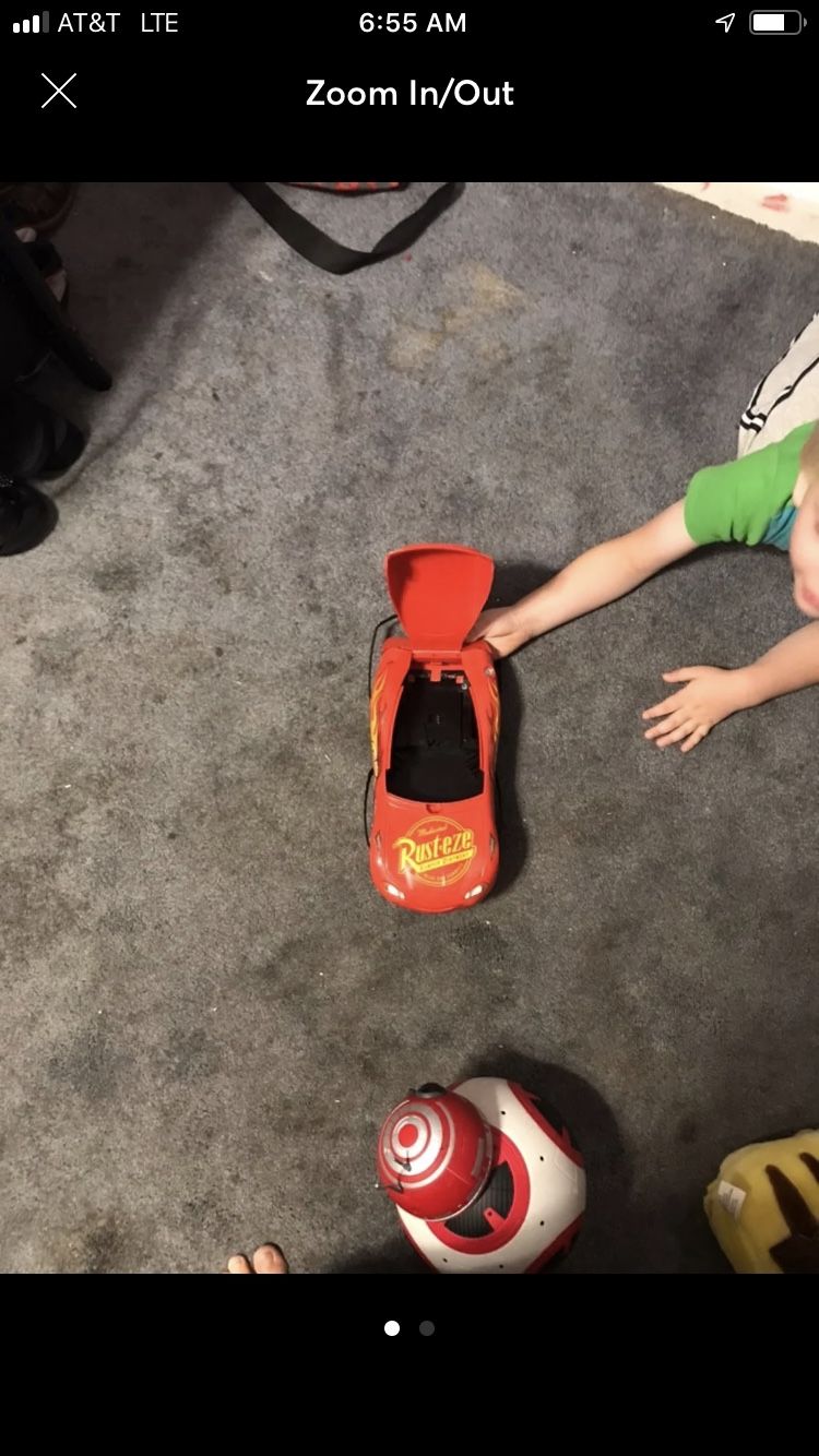 Lightning McQueen lunch box or toy storage