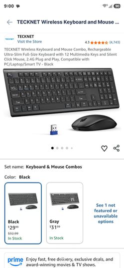 Mini keyboard and mouse, new in box