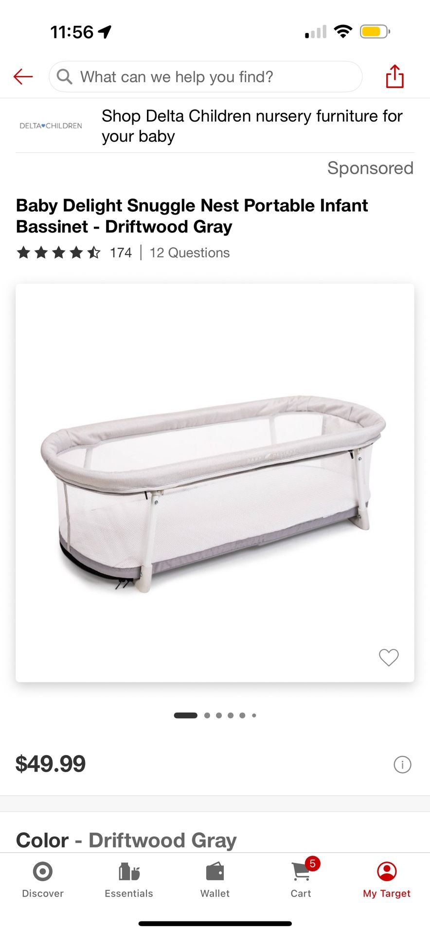 Baby Delight Portable Bassinet
