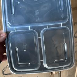 3-compartment takeaway box 39oz