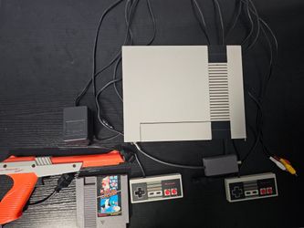 Original Nintendo Console, Model NES-001, All Cords, 2 Controllers, Game, Very Good Condition