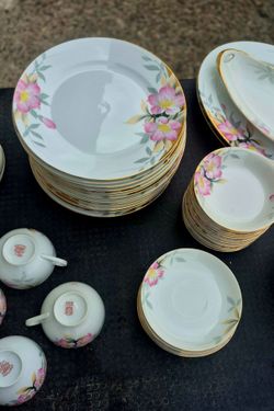 ANTIQUE-1910- Noritake Azalea china- serves 12- FREE DELIVERY