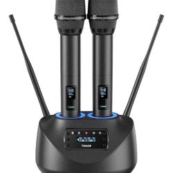 Bluetooth Wireless Microphones, Superior clear sound quality - 2 pack. 262 ft range. High freq