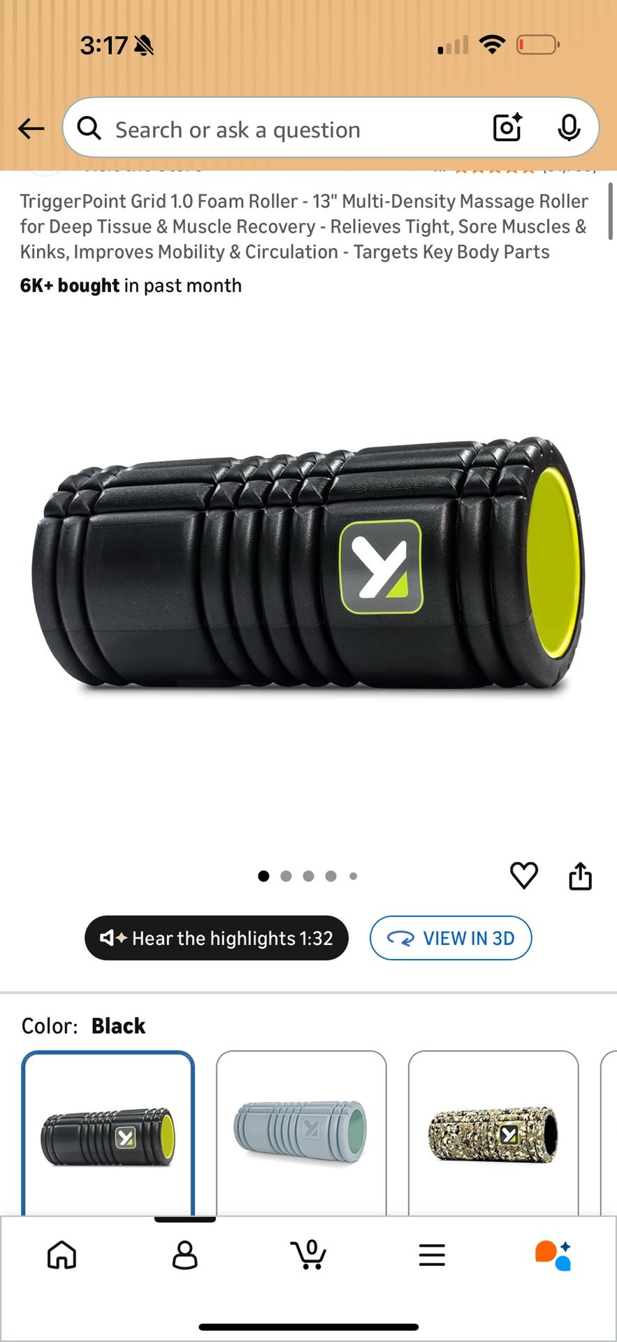 Foam Roller - 13" Multi-Density Massage Roller for Deep Tissue & Muscle Recovery - Relieves Tight, Sore Muscles & Kinks, Improves Mobility & Circulati