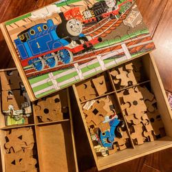Thomas Tank Engine Wooden Puzzle Box Set