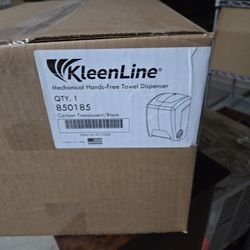KleenLine brand Mechanical Hands-Free Towel Dispenser 