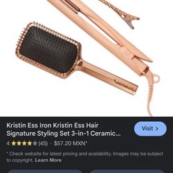 Kristin Ess Hair Signature Styling Set that includes a 3-in-1 Ceramic Flat Iron,