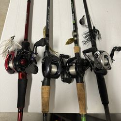 Daiwa Reels With Different Rods