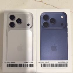 Empty Boxes iPhone 17 Pro Blue And Silver