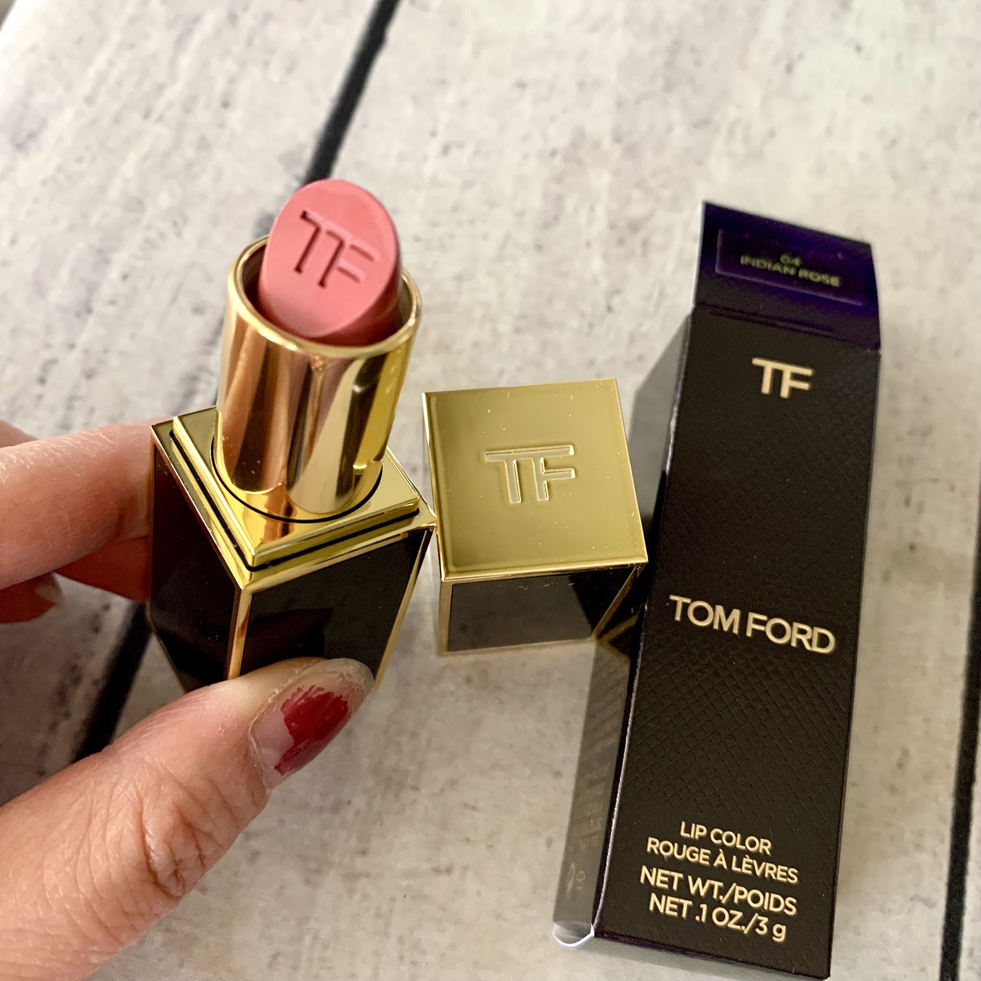 Tom Ford Lip Color 04 INDIAN ROSE Lipstick Full Size 0.10 oz
