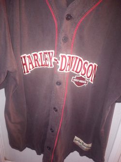 Harley Davidson Baseball Jersey 