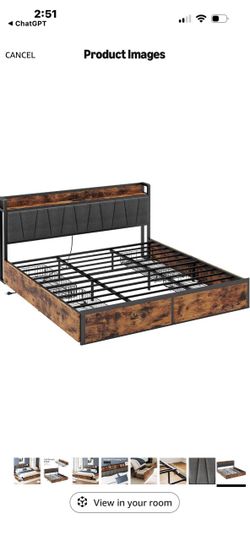Cali king bed frame