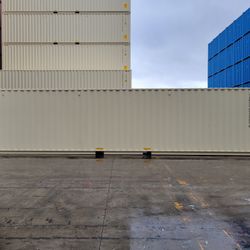 Omaha NEW 40HC Beige One Trip Shipping Containers For Sale