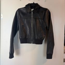 Black Faux Leather Jacket