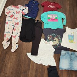 Bundle of girls clothes size 7/8. Denim skirt size 10 fit small with a jest of waist. MORE THAN PICTURED!! GIRLS SIZE 7/8 over 30 items. Tea, Van's, 