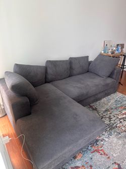Grey Sectional 3-piece Couch
