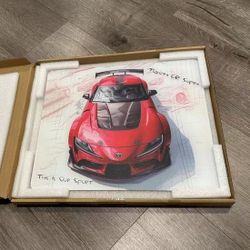 Premium Glass Gaming Mouse Pad Toyota Supra