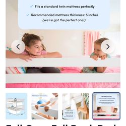 Max and Lily Full over Full white bunk beds BRAND NEW