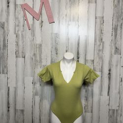 Misguided Green Bodysuit 
