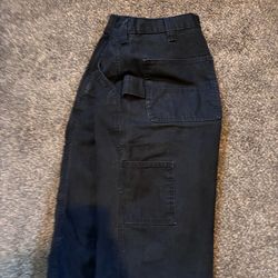 Black Cargo/Carpenter Pants