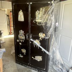 Oriental Armoire/mother Of Pearl