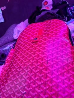 Goyard bookbag red