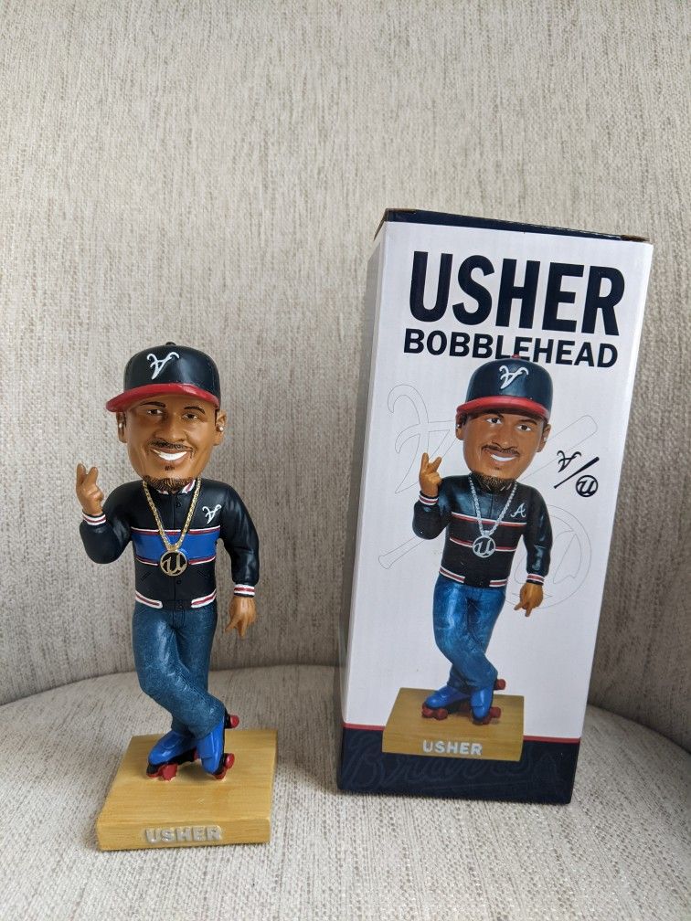 Usher Bobblehead Atlanta Braves SGA