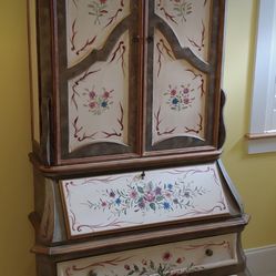 Hand painted armoire
