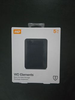 WD Elements 5TB Portable External Hard Drive