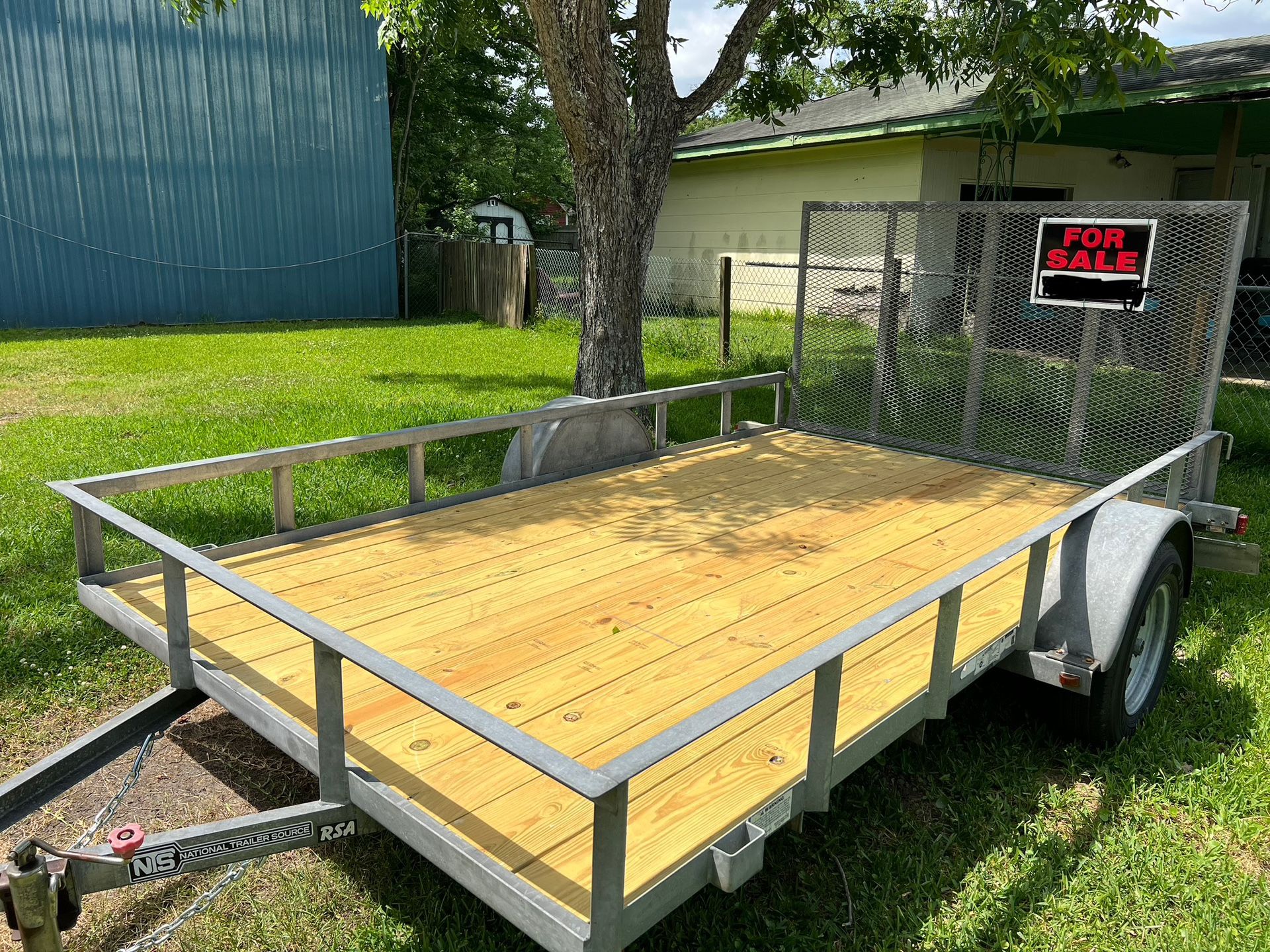 Utility Trailer 12’x7’ Galvanized with Full Ramp