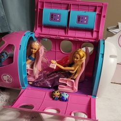Barbie Airplane with dolls and accessories 