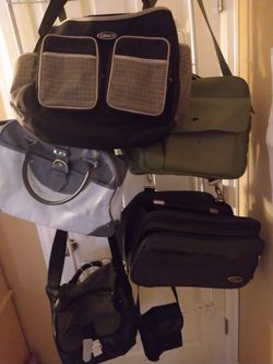 Diaper bags computer bags and murse