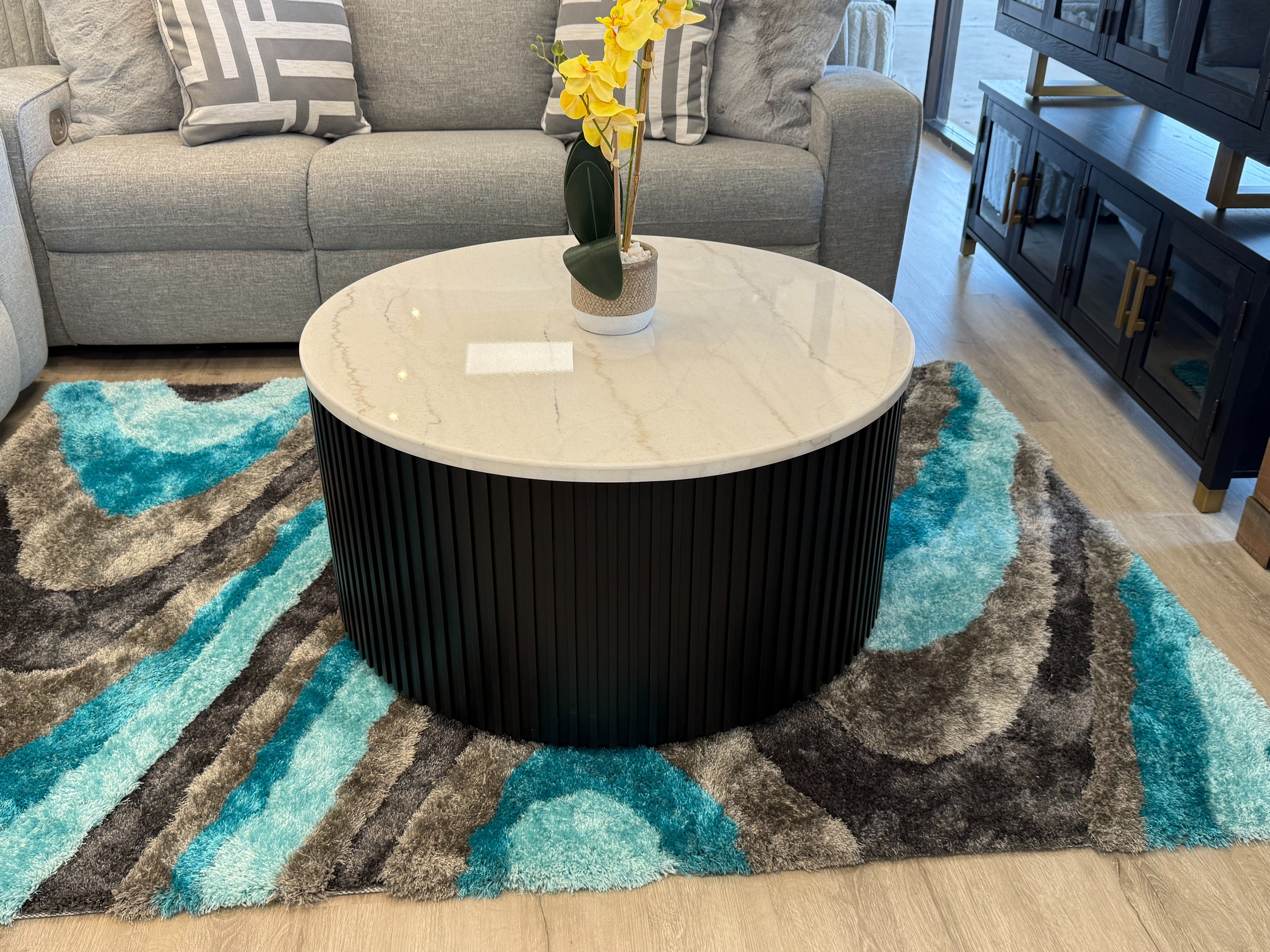 MARBLE TOP COFFEE TABLE